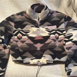 Aeropostale fuzzy quarter zip